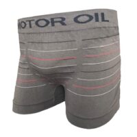 Boxer Algodón Rayado MOTOR OIL GRIS (cod. B175)