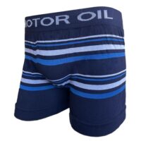 Boxer Algodón Rayado 2 MOTOR OIL MARINO (cod. B947)